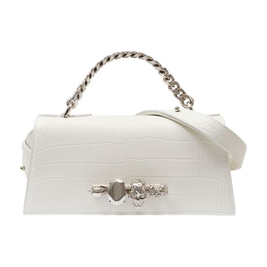 26SS 알렉산더 맥퀸 토트백 AMQ025309 WHITE