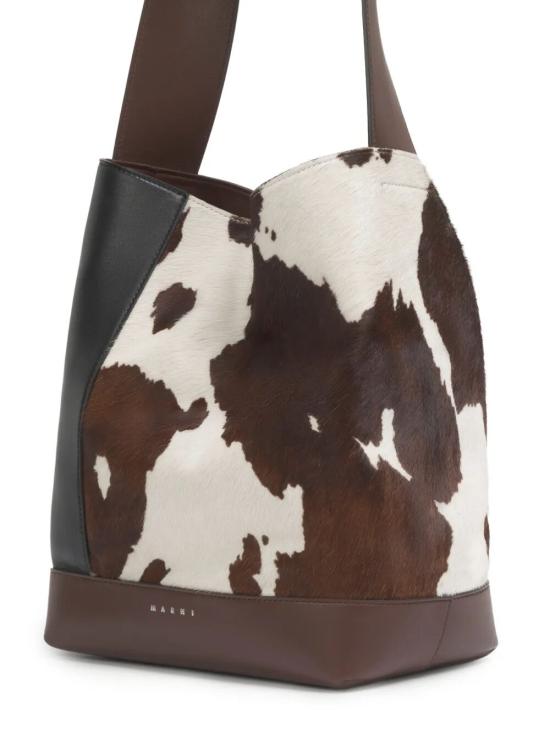 26FW 마르니 숄더백 SCMP0086U5 P9277 ZP264 BLACK BROWN SUDAN - MARNI