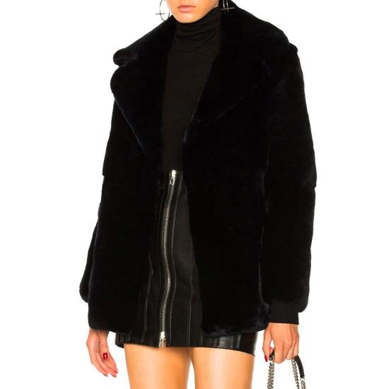  알베르타 페레티 무스탕 AL 8990140727508 BLACK - ALBERTA FERRETTI