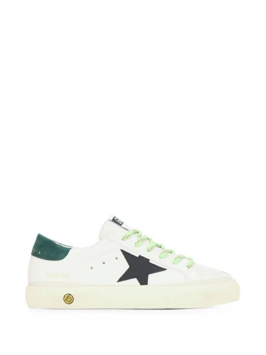 26FW [키즈] 골든구스 스니커즈 GTF00496 F008670 10349 10349 WHITE BLACK GREEN - GOLDEN GOOSE