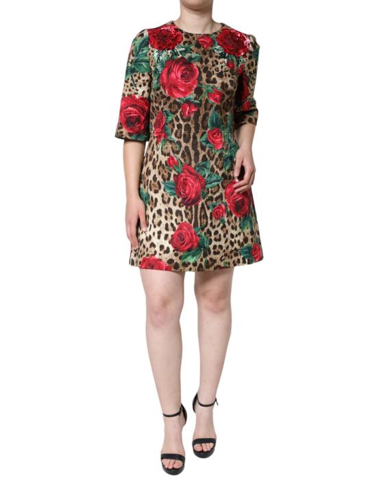  돌체앤가바나 숏 원피스 DR281207 BROWN - DOLCE & GABBANA