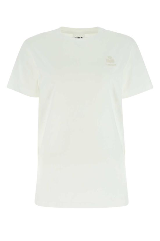 26SS 이자벨마랑에뚜왈 애비 로고 코튼 티셔츠 TS0070FAA1N98E 20WH WHITE