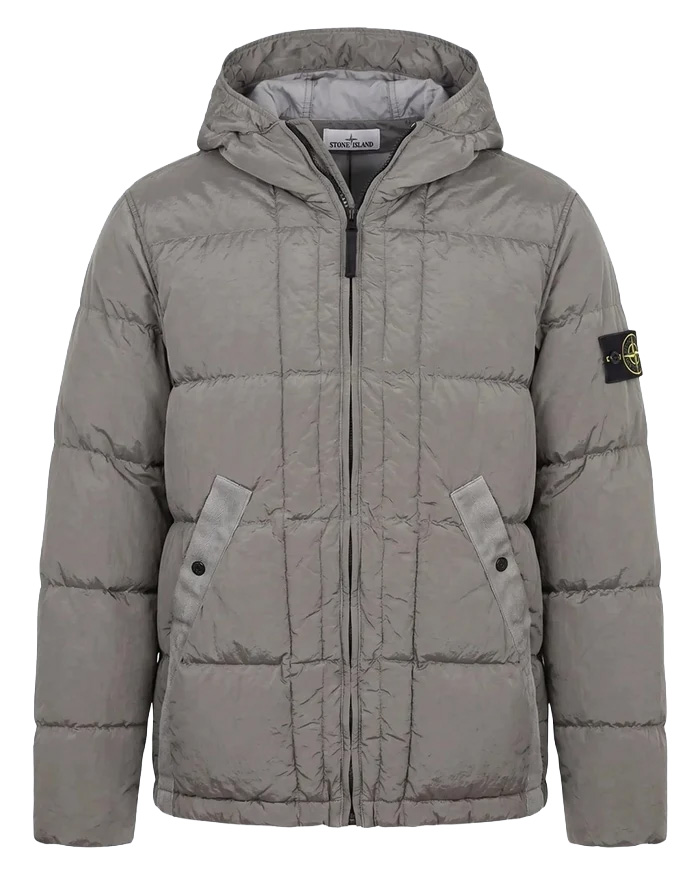 26FW 스톤 아일랜드 나일론 메탈 에코닐 드로우코드 헴 후드 다운 자켓 나일론 메탈 에코닐 드로우코드 헴 후드 다운 자켓 L2S154100019 GREY