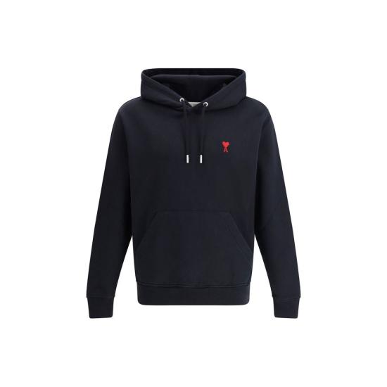 26FW 아미 후드 티셔츠 AMBFUSW235730001BB BLACK