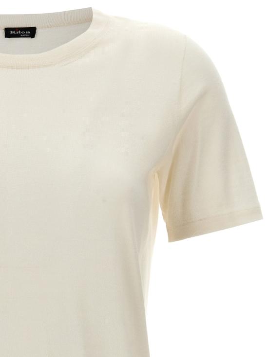  키톤 반팔 티셔츠 KI287522BM WHITE - KITON