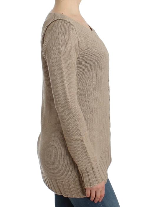  로베르토 카발리 스웨터 SIG12108 BEIGE - ROBERTO CAVALLI