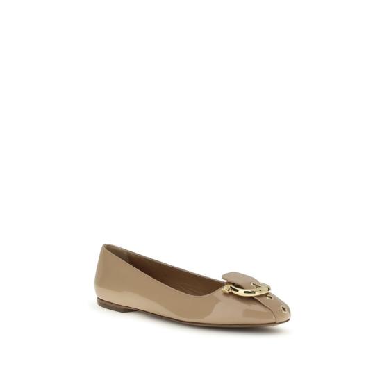 26SS 살바토레 페라가모 플랫 슈즈 FE790253003BB BEIGE - SALVATORE FERRAGAMO