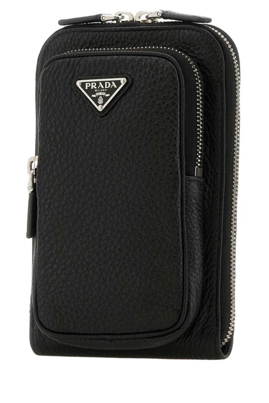  프라다 레더 스마트폰 케이스 2ZH1952BBE F0002 BLACK - PRADA