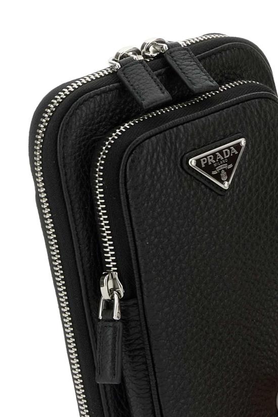  프라다 레더 스마트폰 케이스 2ZH1952BBE F0002 BLACK - PRADA