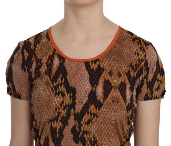  저스트까발리 반팔 티셔츠 TSH3765 BROWN - JUST CAVALLI