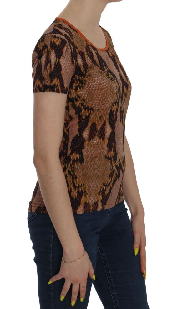  저스트까발리 반팔 티셔츠 TSH3765 BROWN - JUST CAVALLI