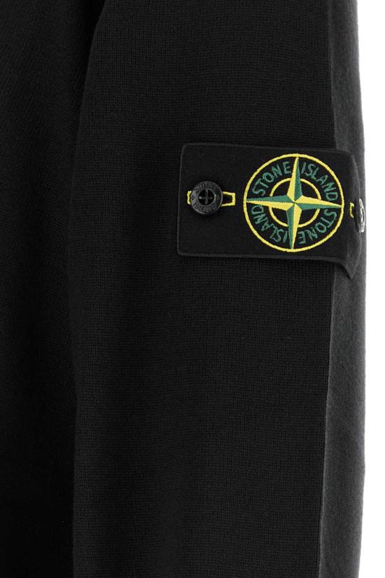26FW 스톤 아일랜드 라이트 RWS 퓨어 울 크루넥 스웨터 L2S155100071S00C4 V0029 BLACK - STONE ISLAND