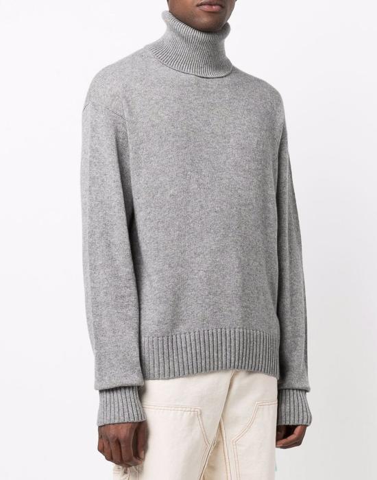 25FW 오프화이트 터틀넥 OMHF027F21KNI0010606 GRAY - OFF WHITE