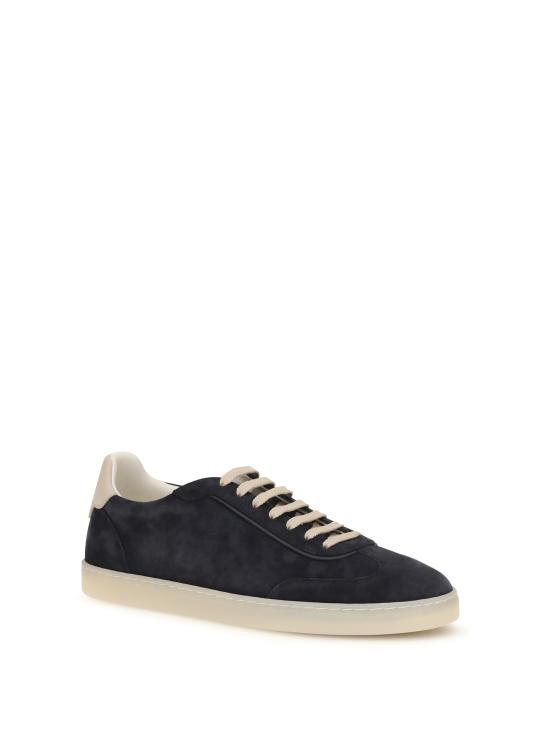  브루넬로 쿠치넬리 스웨이드 스니커즈 MZUMGLJ336 COK25 NIGHT SKY - BRUNELLO CUCINELLI