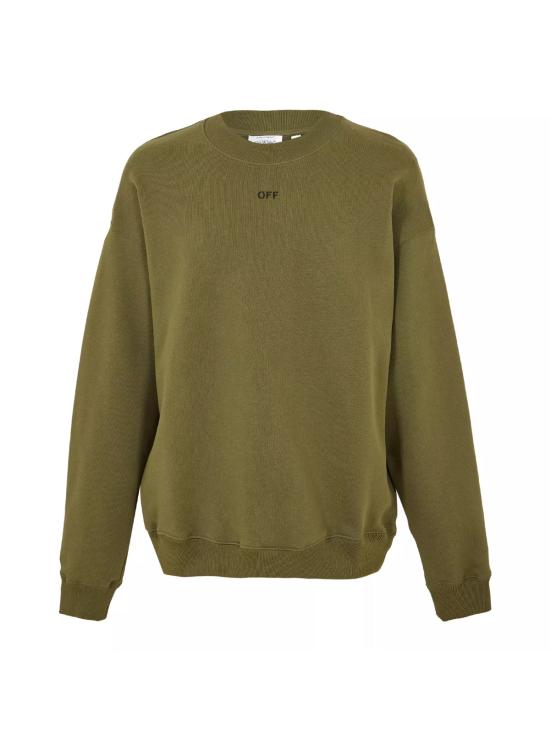  오프화이트 긴팔 티셔츠 44MBA054G5F00F5610 GREEN - OFF WHITE