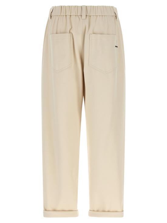 26FW 브루넬로 쿠치넬리 스트레이트 팬츠 BR336493BM BEIGE - BRUNELLO CUCINELLI