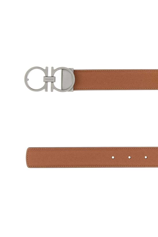26FW 살바토레 페라가모 가죽 벨트 670459783265 NATURALENERO BEIGE - SALVATORE FERRAGAMO