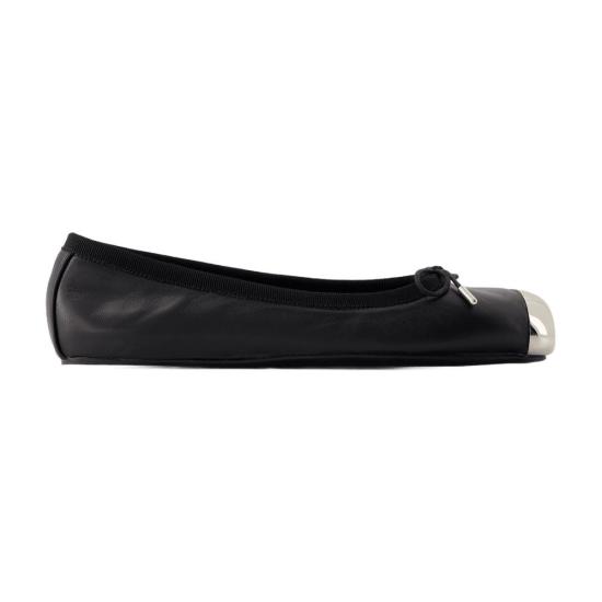 알렉산더 맥퀸 플랫 슈즈 CONFIG AMQS20009370 BLACK - ALEXANDER MCQUEEN