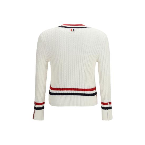 26SS 톰브라운 스웨터 THMKA581AY3014100BB WHITE - THOM BROWNE