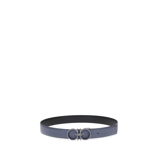  살바토레 페라가모 가죽 벨트 FE786291004BB FBB 480 BLUE - SALVATORE FERRAGAMO