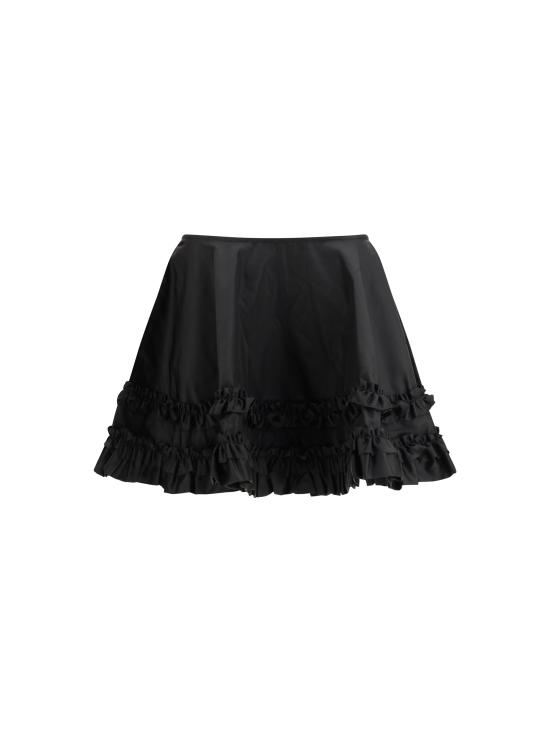 26SS 가니 러플 스커트 A1090079 099 BLACK