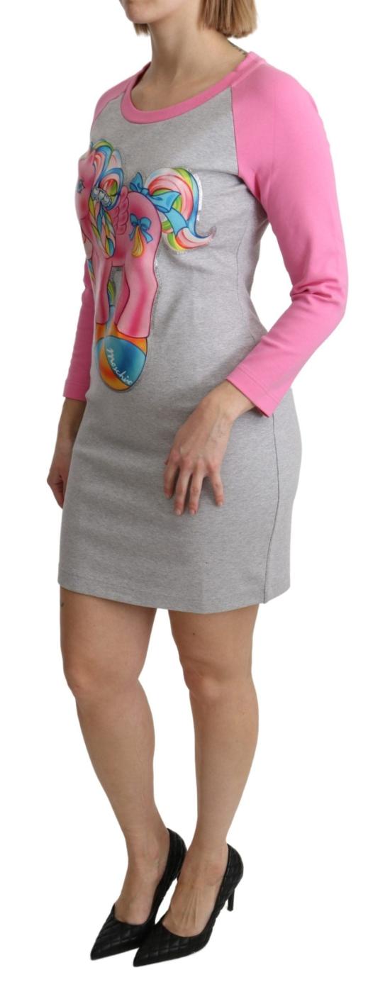  모스키노 미디 원피스 TSH5087 GRAY - MOSCHINO