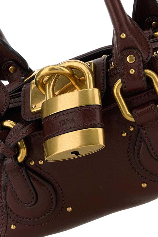 26FW 끌로에 스몰 그레인드 레더 패딩턴 백 CH26SS805P75 27M BROWN - CHLOE