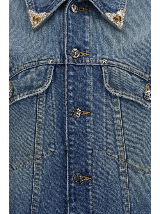 26FW 베르사체 데님 자켓 10258251A18405 1D800 BLUE - VERSACE