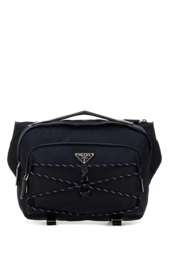 26FW 프라다 스피드락 리나일론 앤 레더 숄더백 2VH2012DMG F0008 NAVY