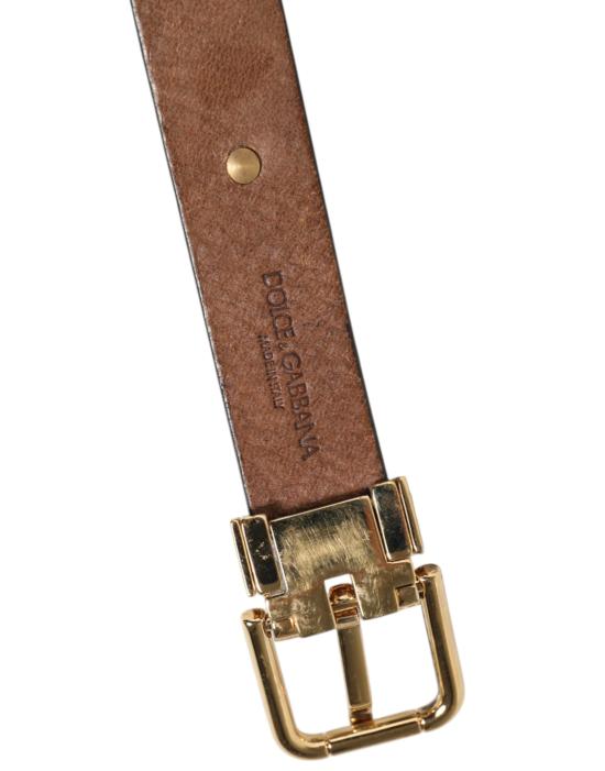  돌체앤가바나 가죽 벨트 BEL9528 BROWN - DOLCE & GABBANA