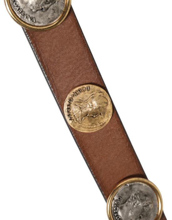  돌체앤가바나 가죽 벨트 BEL9528 BROWN - DOLCE & GABBANA