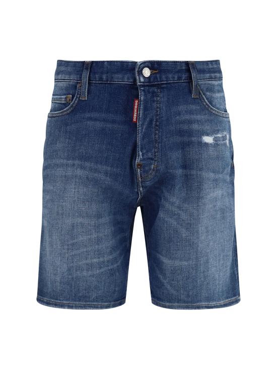 26FW 디스퀘어드2 데님 숏팬츠 S74MU0990S30872 470 NAVY