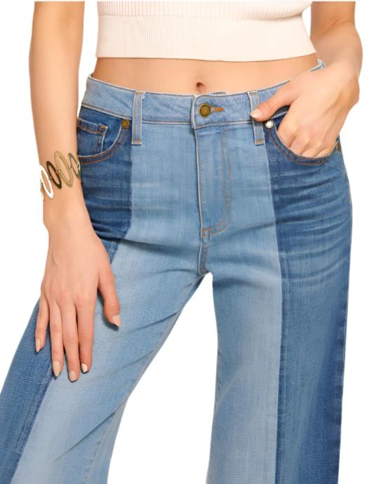  데님 팬츠 라미 브룩 비니 와이드 레그 투톤 진 토널 워시 - OTHER BRANDS