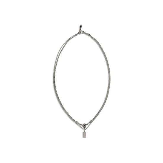 26FW 알렉산더 맥퀸 네크리스 AL846583J161B1221BB SILVER - ALEXANDER MCQUEEN