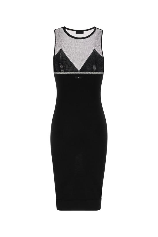 26SS 엘리자베타프랜치 미디 원피스 AM91Q61E2 110 BLACK - ELISABETTA FRANCHI