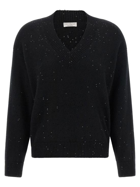 26FW 브루넬로 쿠치넬리 스웨터 BR338624BM BLACK