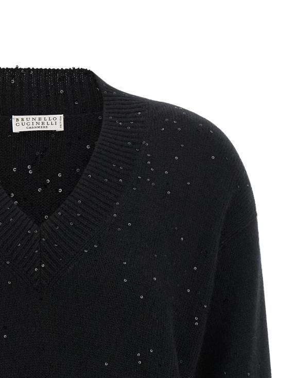 26FW 브루넬로 쿠치넬리 스웨터 BR338624BM BLACK - BRUNELLO CUCINELLI