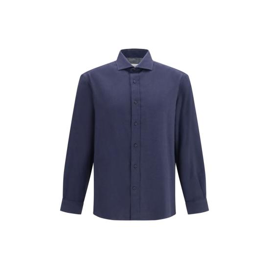 26FW 브루넬로 쿠치넬리 긴팔 셔츠 BRMY6370627C019BB BLUE