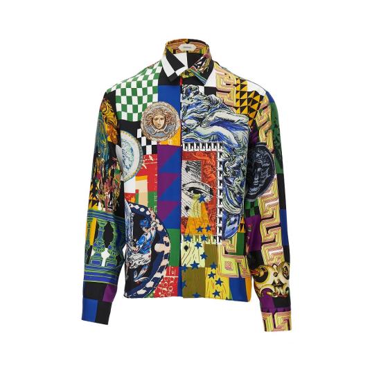 26FW 베르사체 긴팔 셔츠 10245201A19270 Multicolor