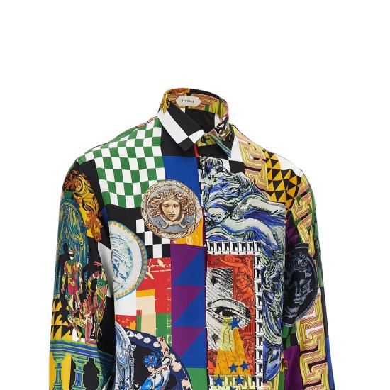 26FW 베르사체 긴팔 셔츠 10245201A19270 Multicolor - VERSACE