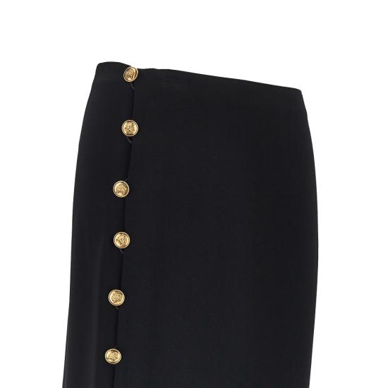 26FW 베르사체 미디 스커트 10269161A13362 Black - VERSACE