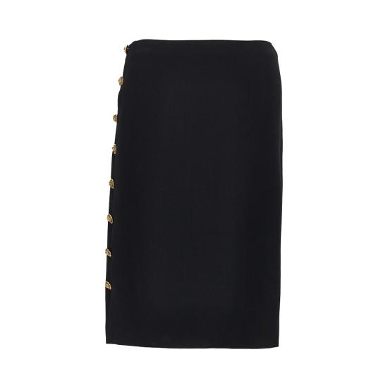 26FW 베르사체 미디 스커트 10269161A13362 Black