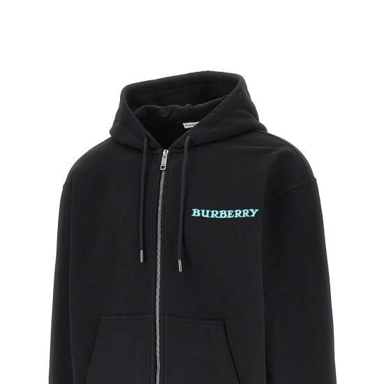 26FW 버버리 후드 티셔츠 8130258 Black - BURBERRY