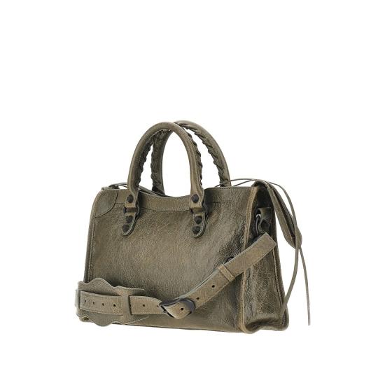 26FW 발렌시아가 르 시티 백 스몰 8657622ACFH Khaki - BALENCIAGA