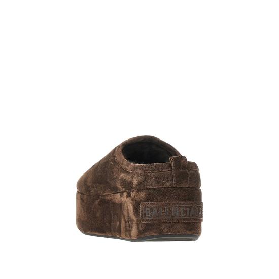26FW 발렌시아가 알래스카 소프트 플랫폼 뮬 825258WBFC1 Brown - BALENCIAGA