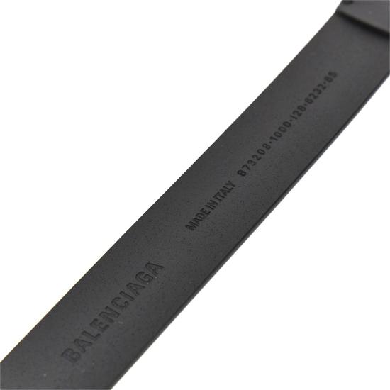 26FW 발렌시아가 가죽 벨트 8732082ABC0 Black - BALENCIAGA