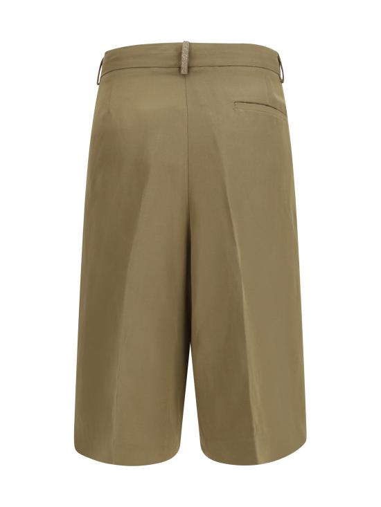 26SS 파비아나 필리피 플루이드 린넨 비스코스 버뮤다 쇼츠 PAD276F794M150 1275 BEIGE - FABIANA FILIPPI