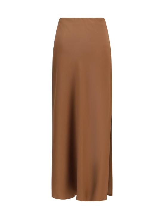26SS 브루넬로 쿠치넬리 바이어스 컷 맥시 스커트 M0H38G3396 C9311 CUOIO - BRUNELLO CUCINELLI