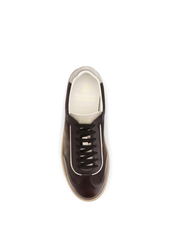  브루넬로 쿠치넬리 스니커즈 MZULDGJ336 CXY42 BROWN - BRUNELLO CUCINELLI
