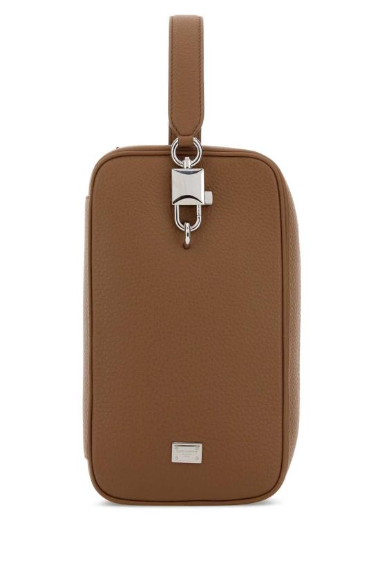 26SS 돌체앤가바나 Lock calfskin 핸드백 BM2449A0370 8Z093 BROWN